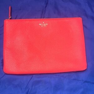 Kate Spade Bold‎ Red Leather Clutch